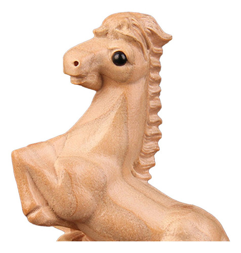Fa 2 Estatua De Caballo De Madera Tallada A Mano, Estatua De