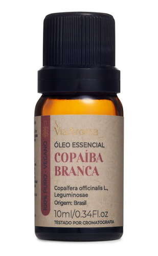 Óleo Essencial Copaíba Branca 100%  Puro Via Aroma 10ml