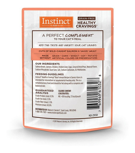 Imagen 2 de 5 de Alimento Húmedo Healthy Cravings De Salmón Para Gatos 85g