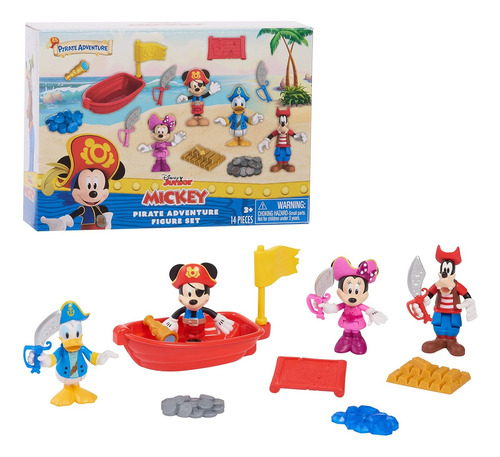 Just Play Mickey Mouse, Juego De Figuras De Aventura Pirata