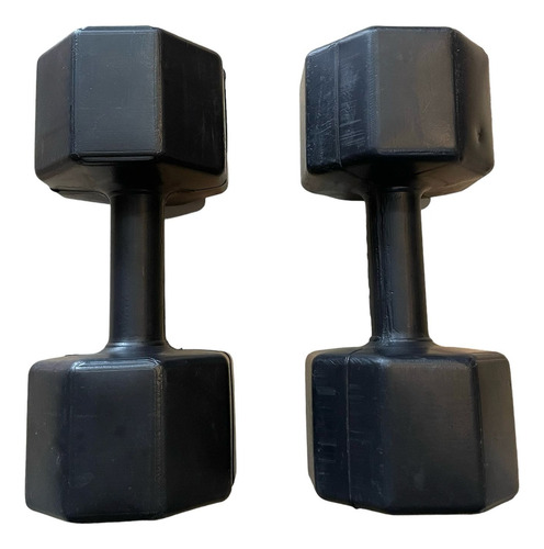 Set Mancuernas 10 Lb Pesas Hexagonales 5 Kg C/u 2 Mancuernas