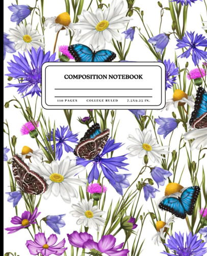 Libro: Composition Notebook College Ruled: Beautiful Flowers