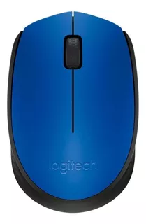 Mouse inalámbrico Logitech M170 azul y negro