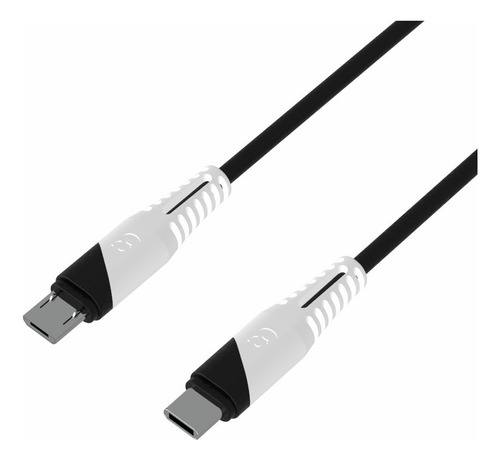 Cable Tipo C A Micro Usb 1 Metro Celulares Cargador Gowin Color Negro