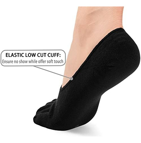 Aomagic Toe Socks No Show Mujer Hombre Liner Calcetines Invi