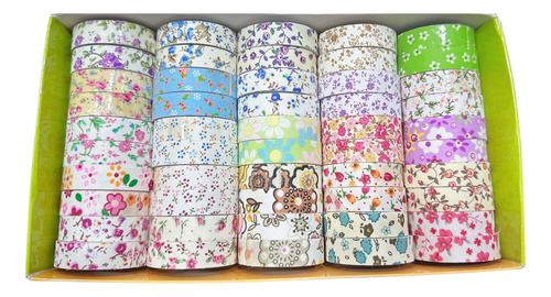 Cinta Washi Tape Tela Decorativas Scrapbooking Adhesiva X 50