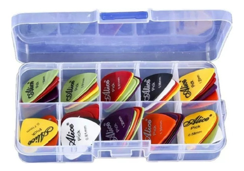 Caja X 50 Picks Alice Puas Pajuelas Plumillas Para Guitarra 