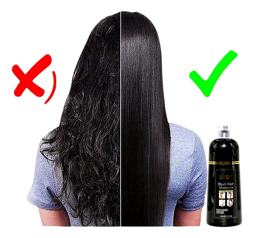 Shampoo Matizante Cabello Negro Cubre Canas Tinte 400ml