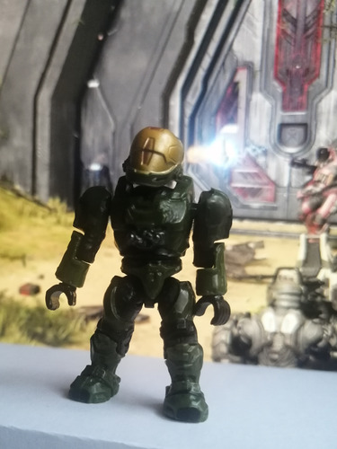 Halo Mega Bloks Unsc Verde Espartano Eva Mini Figura 