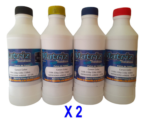 Polvo De Toner Canon Color 116 Impresoras Mf8030 Mf8050 55gr