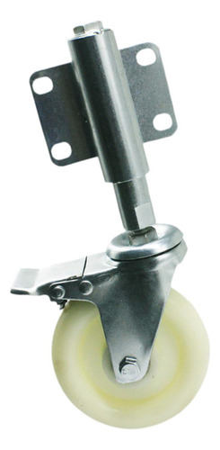 Rueda De Nailon Para Puerta De 3 Pulgadas Con Soporte De