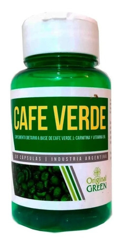 Cápsulas De Café Verde Control De Peso  X 30 Capsulas