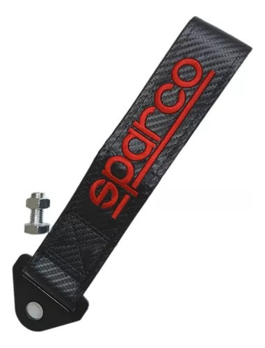 Tow Strap Cinta De Remolque Jdm Sparco Fibra De Carbono  