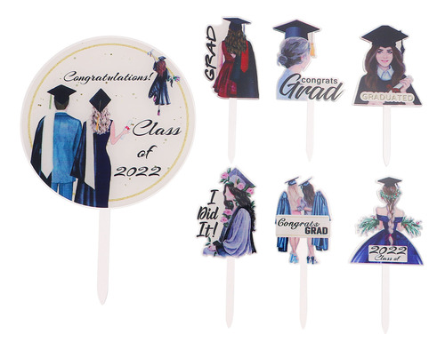 Gorro De Graduación Con Insertos Acrílicos Para Tartas De Gr