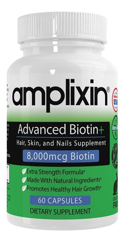 Imagen 1 de 6 de Amplixin Biotina Recuperar Cabello Caído Mejor Color Brillo