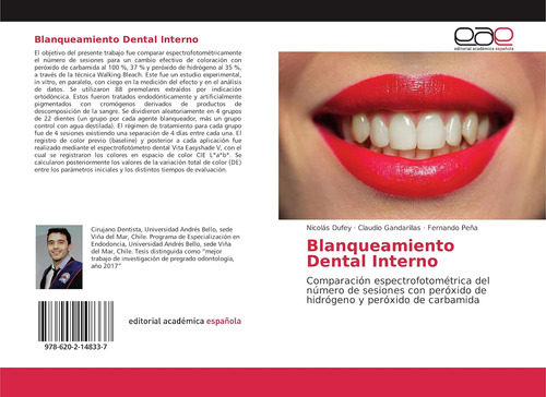 Libro: Blanqueamiento Dental Interno: Comparación Espectrofo
