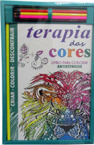 Terapia Das Cores - Kit Para Colorir, De Chapman, Laura-kate / Wilde, Cindy / Merrit, Richard. Editora Queen Books, Capa Mole Em Português