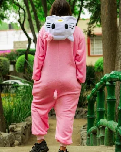 Disfraz de Hello Kitty para adulto, talla S, Rosado