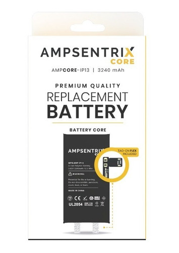 Bateria Para iPhone 13 Ampsentrix + Tag-on Flex Condicicion