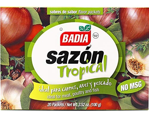 Badia Sazon - Especias Tropicales, Sin Msg, 3.5 Onzas