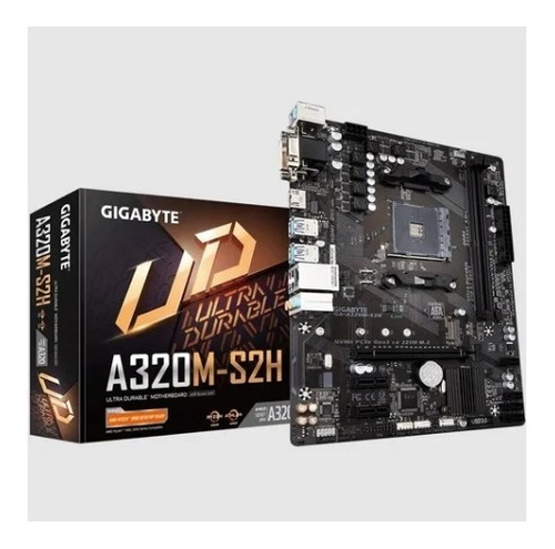 Mother Gigabyte Ga-a320m-s2h Am4 Amd 7ma Ryzen Hdmi Vga Dvi