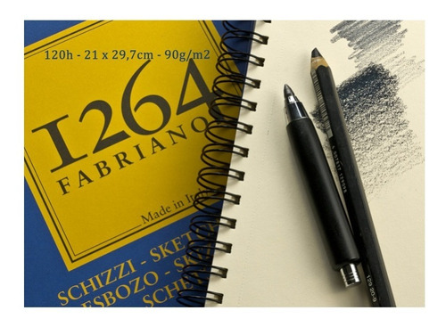 Cuaderno Fabriano 1264 Esbozo A4 120h 90g/m2 Espiral Lateral