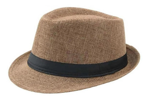 Chapéu Modelo Panamá Aba Curta Cores Variadas Tecido Forrado