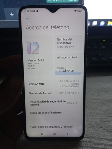 Redmi Note 8 Pro Semi Usado En Excelentes Condiciones 