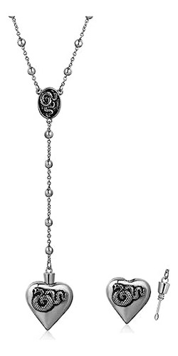 Collar De Alijo Estilo Ldr De Rosa Sagrada En Forma De Coraz