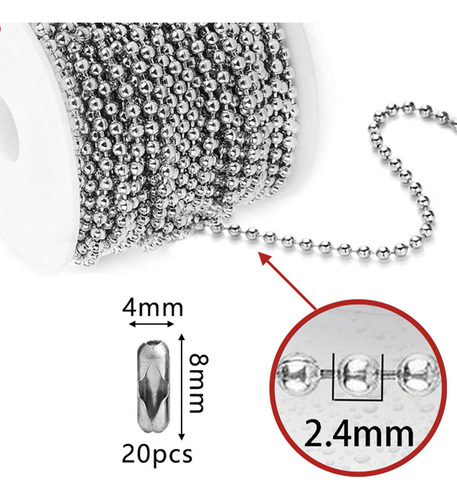 Cadena De , Cadenas De De Material Acero Inoxidable Con