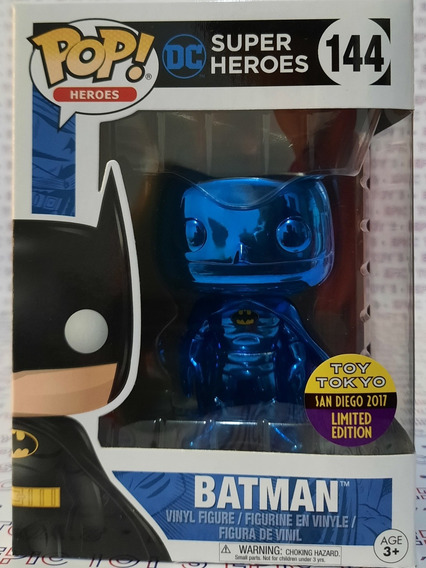 Funko Pop Dc Comics Batman Azul Blue Chrome Cromado Toytokio | Envío gratis