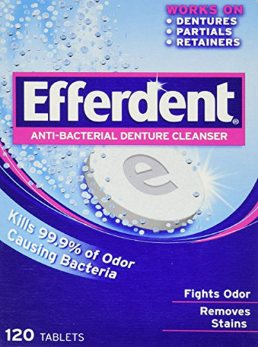 Limpiadores - Efferdent Anti-bacterial Denture Cleanser-126 