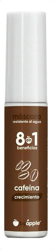 Máscara Para Pestañas Rímel By Apple 8 En 1 Maquillaje 10g Color Cafeina - Crecimiento