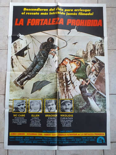 Antiguo Afiche Cine - La Fortaleza Prohibida *