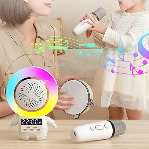 Karaoke Portátil Con Micrófonos Y Altavoz Para Fiestas En