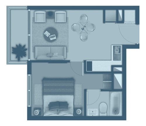 Precioso Depto Nuevo, Edif. Los Maitenes 1 Dormitorio 1 Baño