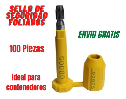 100 Piezas Sellos De Seguridad Barril/clavo Para Contenedor