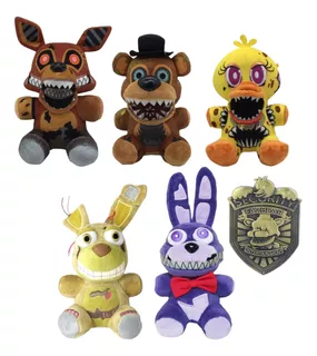 Peluche Fnaf Freddy Foxy Bonnie Chica Five Nights At Freddys