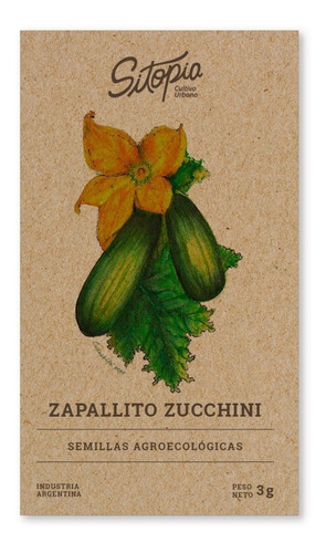 Semillas De Zapallito Zucchini Sitopia