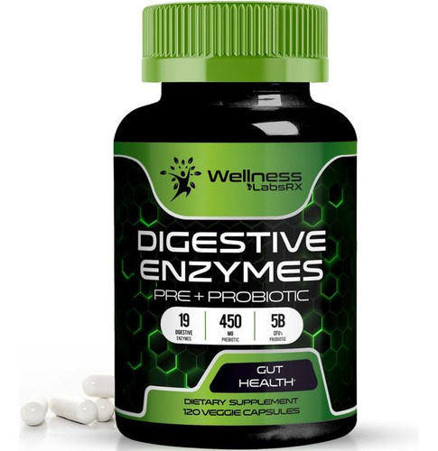 Enzimas Digestivas Con Probióticos Y Prebióticos Hecho Usa Sabor S/n