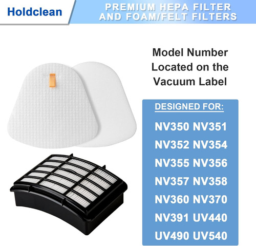 Holdclean Filtros Para La Elevación De Shark Navigator Nv350