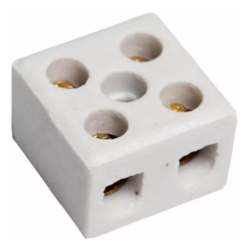 Conector Brasfort Porcelana 2 Polos 10mm 8609