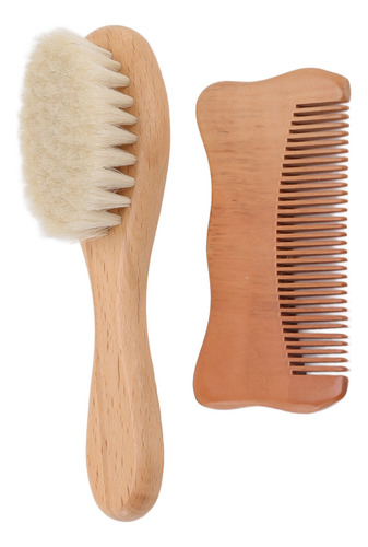 Escova De Madeira Para Bebês, Conjunto De Pentes De Cabelo,