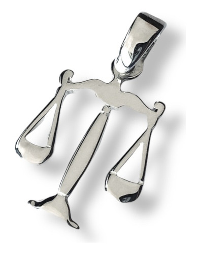 Dije Balanza Justicia Abogada Con Cadena Plata 925 (h9)