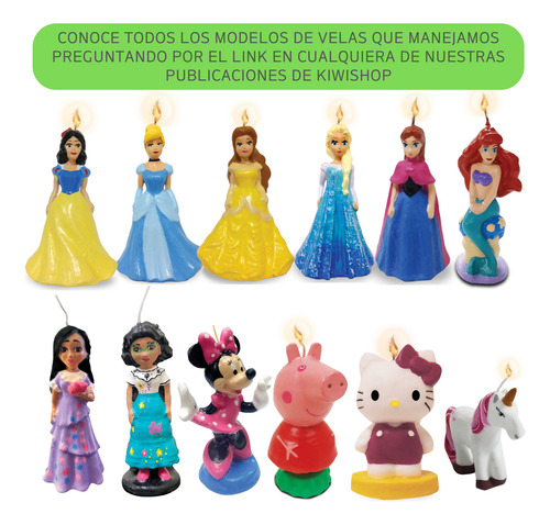 Vela Pastel De Cera Figura Isabela Encanto 3d