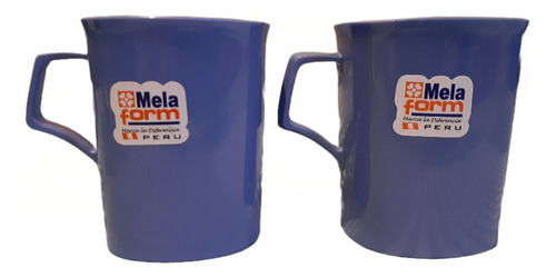 Tazas De Melamina Azul Acero 