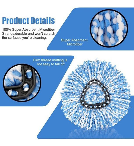 Para J Almohadillas De Fregona Para O-cedar Refill Easywring