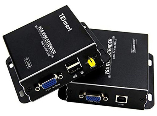 Tesmart 1080p 60hz Long Range 984ft Usb Vga Kvm Extender Sob