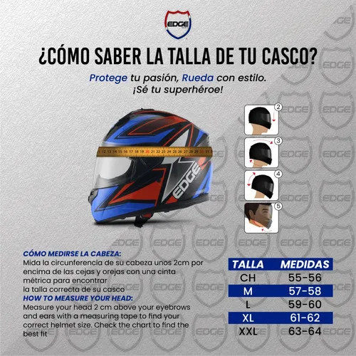 Cómo saber la talla de un casco de moto new arrivals