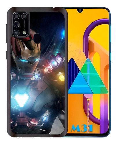 Funda Galaxy M31 Iron Man Guante Infinito Tpu Uso Rudo